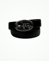 Classic Black Belt with Iconic Carriage Buckle