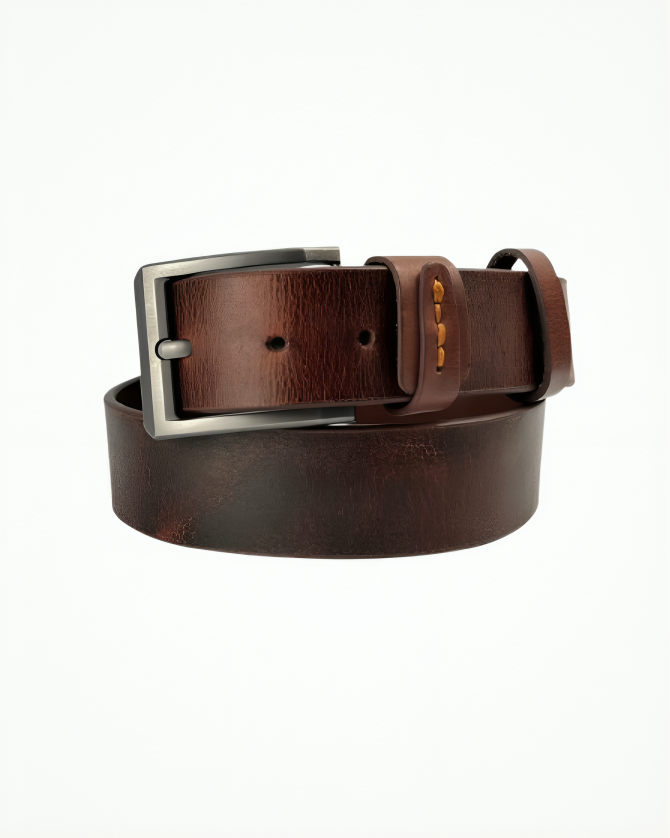 Premium Brown Leather Belt for Men