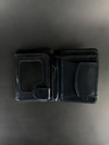 Navy Blue Bifold Wallet: Coin, Zip, and ID