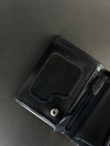 Navy Blue Bifold Wallet: Coin, Zip, and ID
