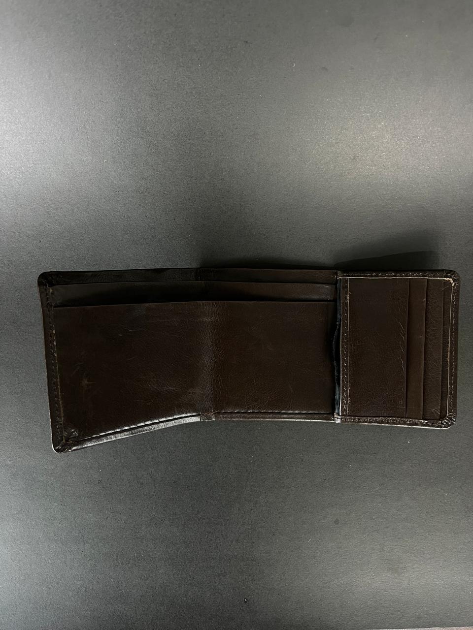 Deep Brown Leather Bifold: Slim Wallet