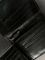 Smooth Black Leather Bifold: Simple and Classic