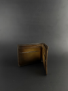 Hand-Painted Crust Leather Wallet: Unique Patina Style