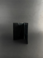 Minimalist Black Card Holder: Pure Leather, Zero Bulk