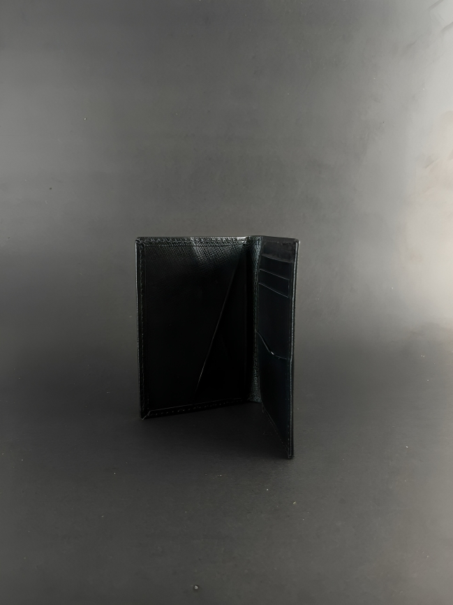 Minimalist Black Card Holder: Pure Leather, Zero Bulk