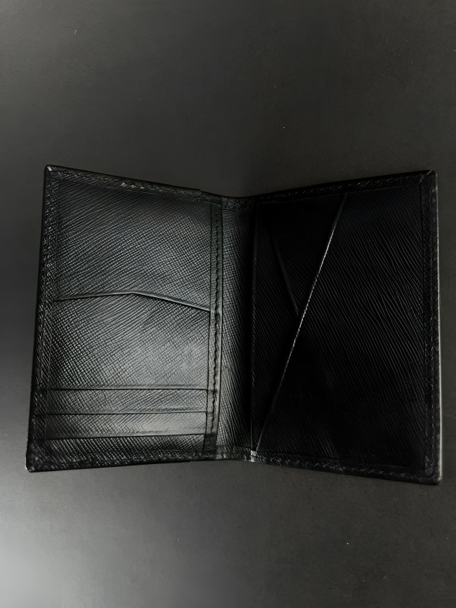 Minimalist Black Card Holder: Pure Leather, Zero Bulk