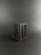 Rustic Brown Leather ID Wallet