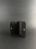 Rustic Brown Leather ID Wallet