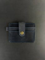 Navy Blue Leather Card Holder