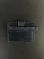Navy Blue Leather Card Holder
