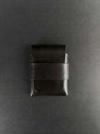 Hand Made Dark Brown Leather Card Pouch