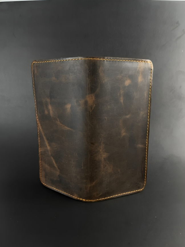 Vintage Leather Checkbook Holder