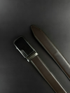 Executive Stitch Brown Leather Belt