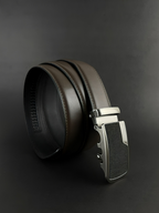 Executive Stitch Brown Leather Belt