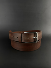Vintage Brown Distressed Leather Belt