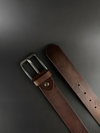 Vintage Brown Distressed Leather Belt