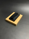 Black Pebbled Leather Key Case Organizer