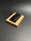 Black Pebbled Leather Key Case Organizer