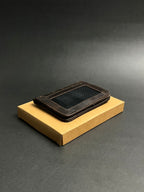 Rustic Brown Leather ID Wallet