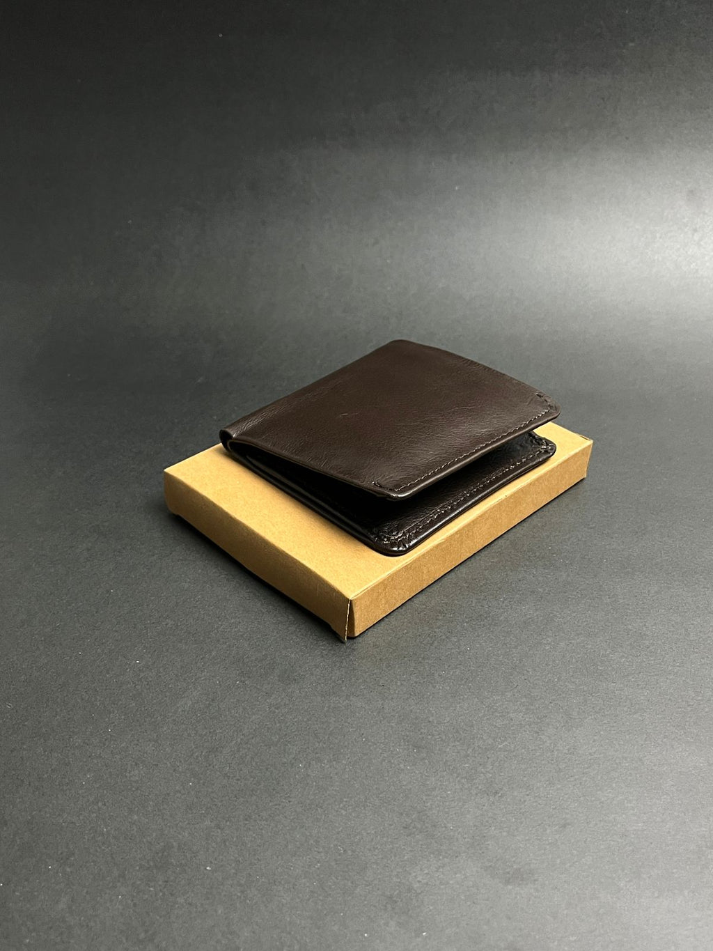 Deep Brown Leather Bifold: Slim Wallet