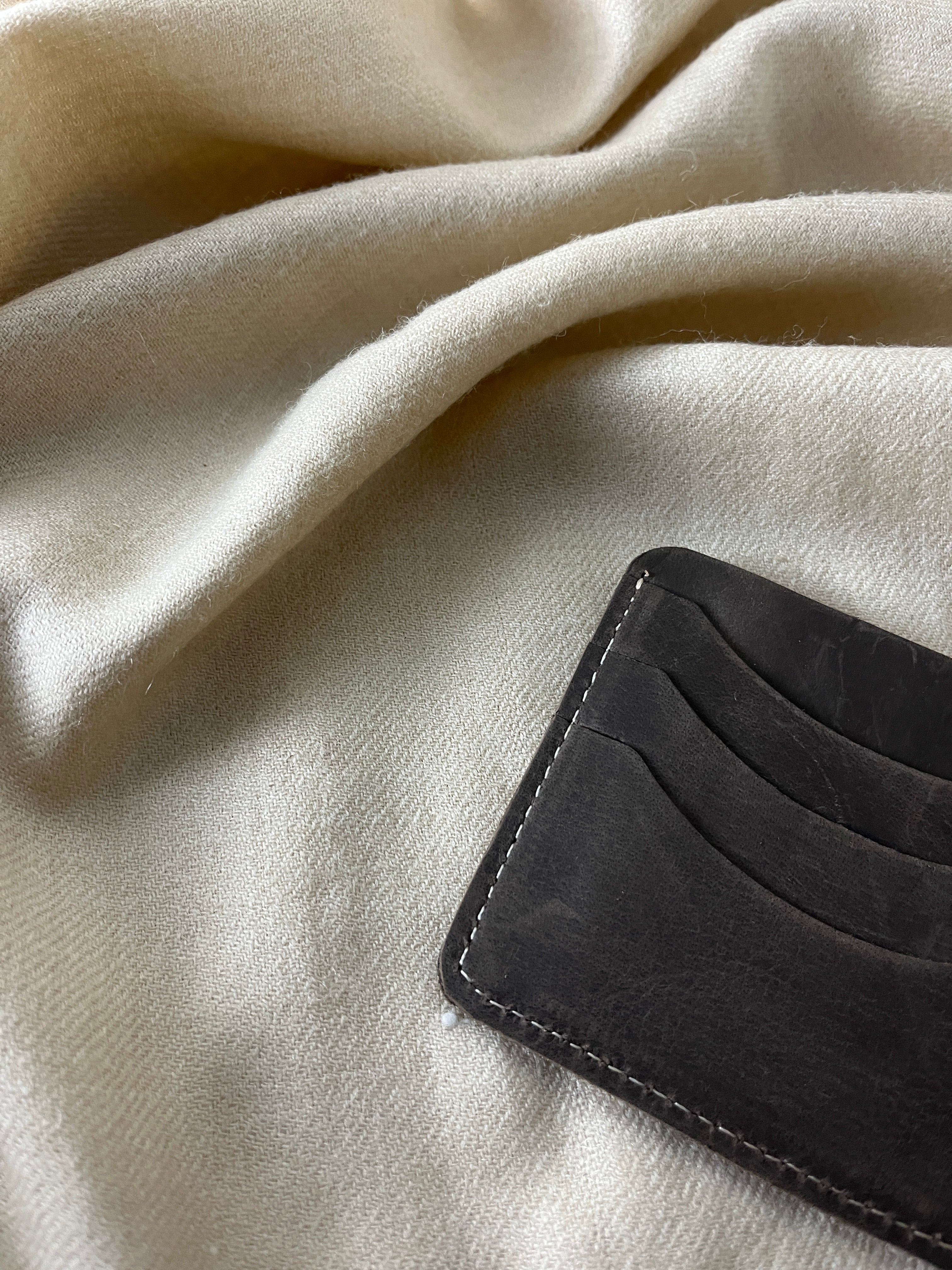 Vintage Distressed Brown Leather Slim Wallet