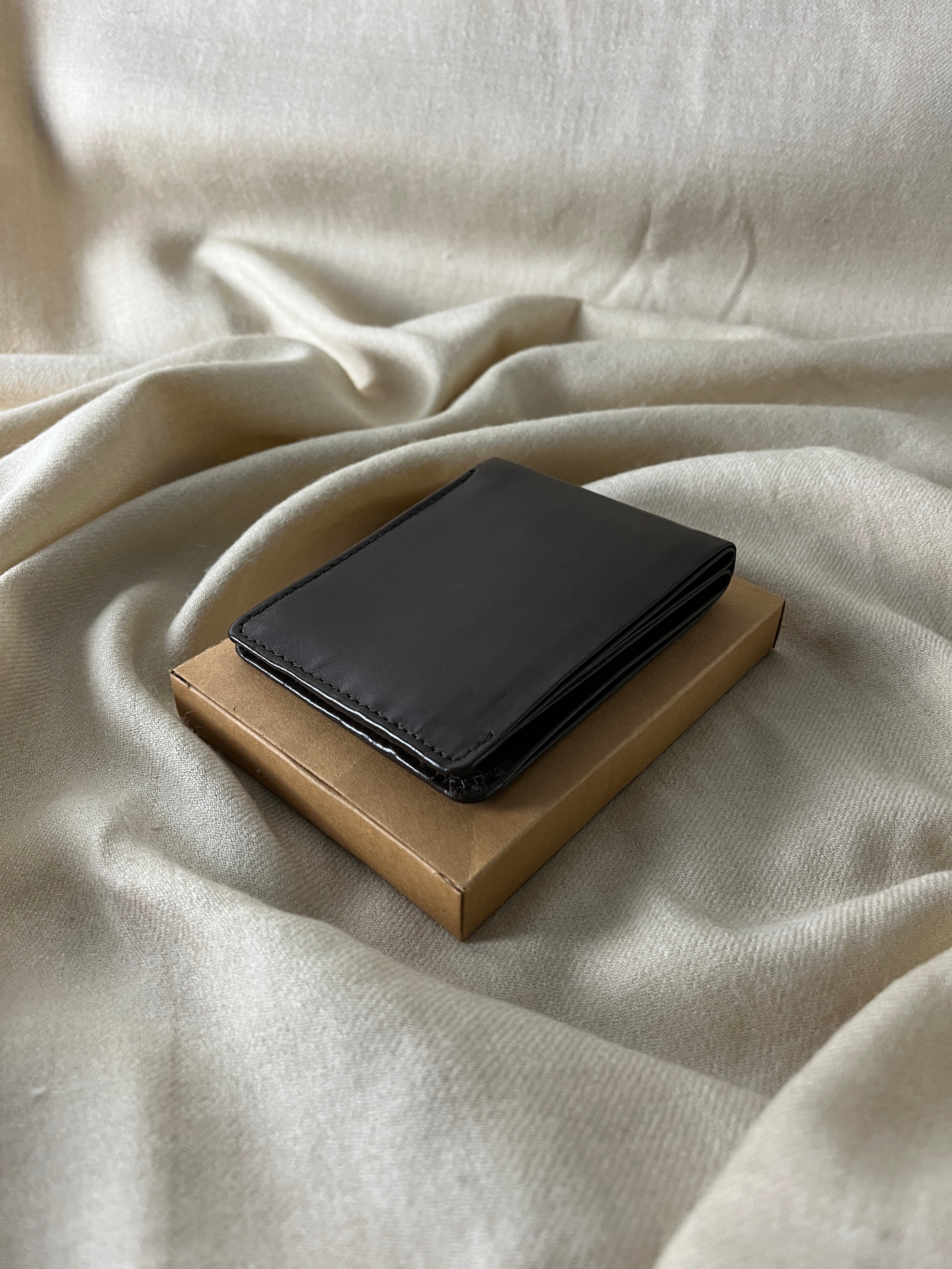 High-Capacity Dark Brown Leather Bifold Wallet