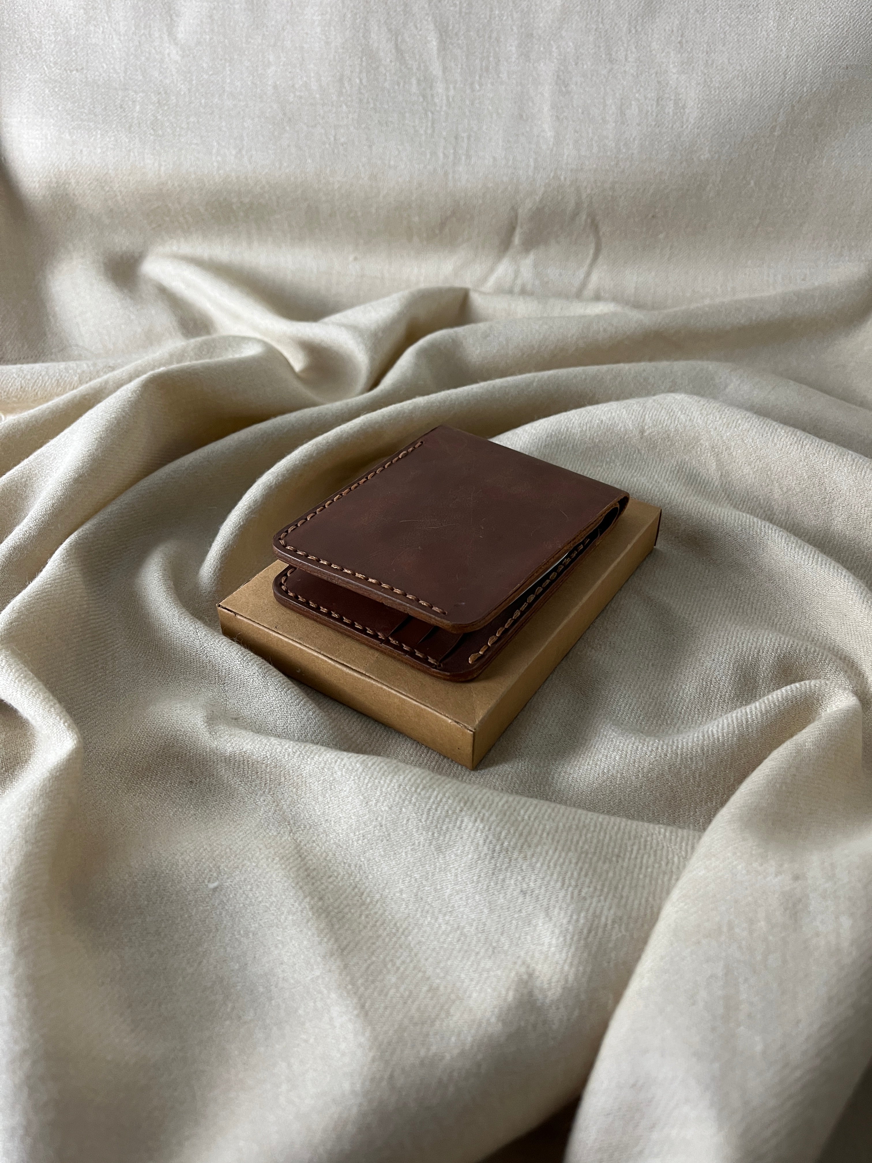 Hand-Stitched Leather Bifold Wallet