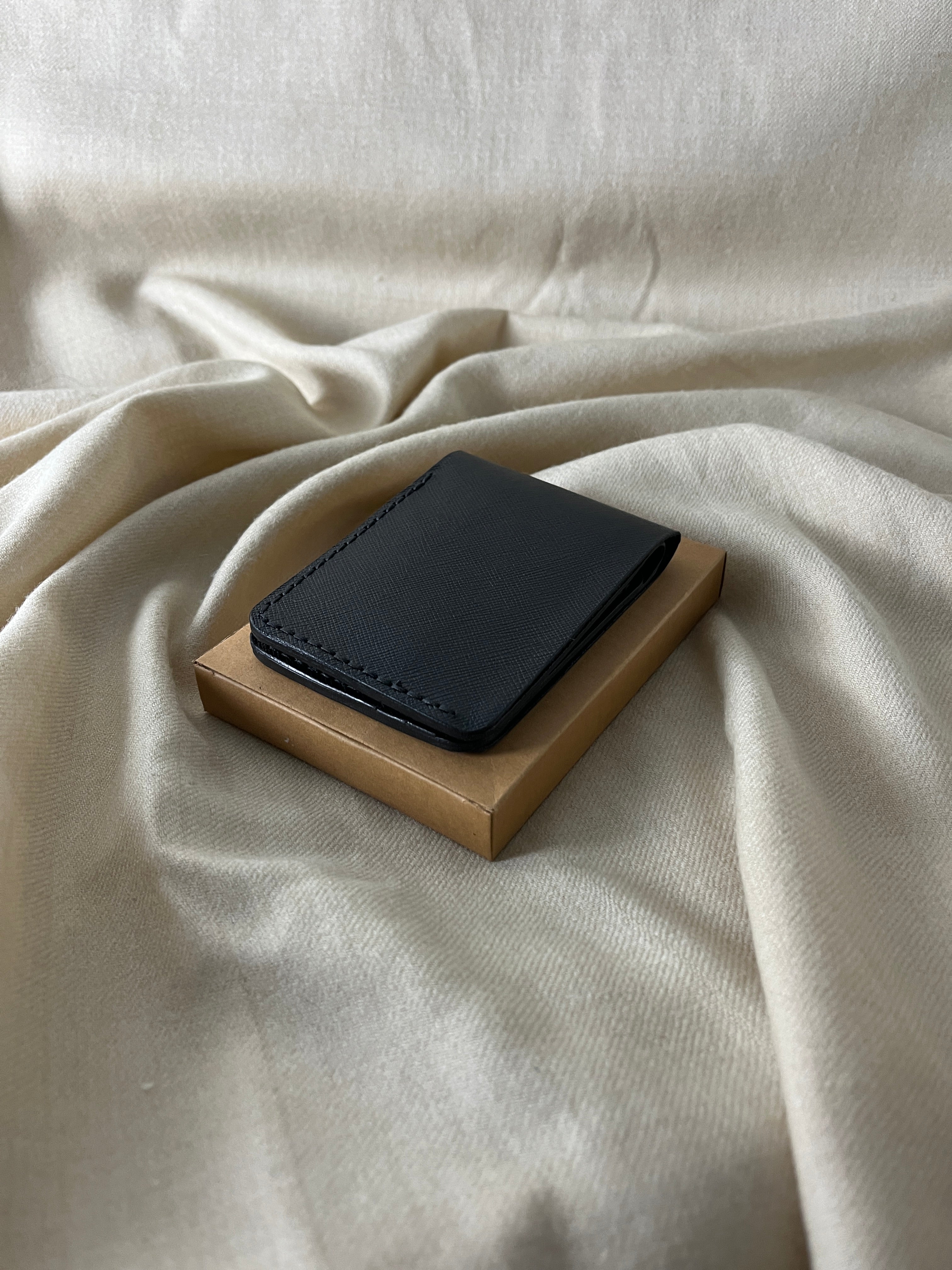 Hand-Stitched Leather Bifold Wallet