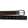 Men's 2-in-1 Reversible Leather Belt: Black and Brown